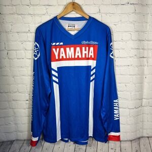 Troy Lee Designs Yamaha GP Motocross Jersey Mens XL Blue Long Sleeve Racing Mesh